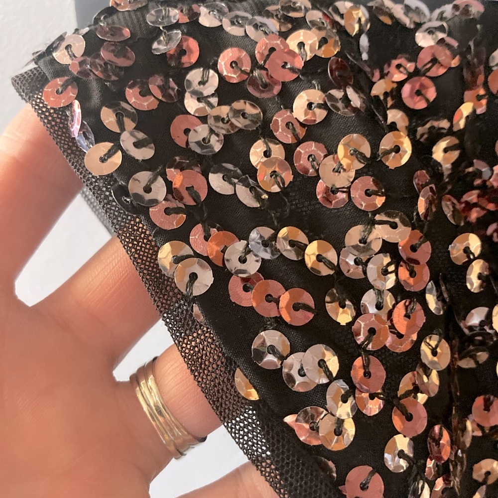 Flutter Sleeve Vince Camuto Sequin cocktail dress